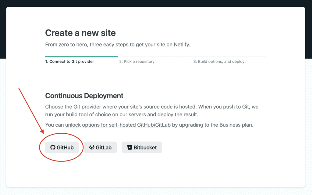 deploy from github